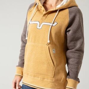 Kimes Ranch Mustard and Charcoal Hoodie